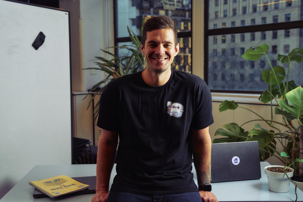MJ, founder of Hana, in the Hana office in Australia